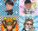 ビックリマンシール風の似顔絵イラストを描きます SNSのアイコンやプレゼントなどに♪ イメージ6