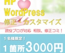 １名限定でHPの修正・カスタマイズを最安対応します 高い技術力で問題、課題を即座に解決します イメージ1