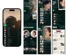 Spotify風WEBプロフィールブックを届けます 【先着3名様モニター価格】席表・案内カード付き／直前修正OK イメージ4