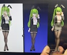 生成AIキャラクターを実物フィギュアを作成します 生成AIキャラクターを彩色済3Dプリントフィギュアに イメージ2