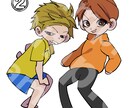 ちびキャライラストアイコン作成承ります 3つの絵柄からSNS用ちびキャライラストアイコンを作成します イメージ3