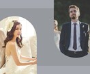 オシャレな結婚式のOPムービーを制作します 曲線のあるシンプルなデザインの結婚式オープニングムービー イメージ2