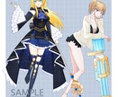 TRPG・ゲーム・配信等に使える立ち絵描きます 商用・二次利用料金込み♪ココナラ初心者様もお気軽にどうぞ☆ イメージ4