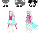 オリジナルキャラクターを作成します 少し不思議でかわいいキャラクターを作成します イメージ5