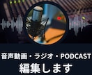 音声メインの動画、ラジオ、PODCAST編集します 聴き手に伝わる作品に仕上げます イメージ1