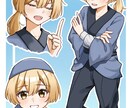 アニメ塗りの柔らかい雰囲気のイラスト描きます 動画用、アイコン等、アニメ塗りのイラストをご希望の方に！ イメージ7