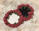 花束ブランケット/花束コースター/ 編みます 自分用/プレゼント用に「他にはない」商品をお探しの方へ イメージ7