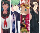 立ち絵などに！オリジナルキャラクターお描きします お試し価格！好きな絵柄が選べる！！ イメージ7