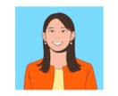 明るいカラーであなたらしい似顔絵を描きます 名刺やSNSのアイコンにも＊おしゃれなシンプル似顔絵 イメージ4