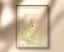 可愛いウサギちゃんの絵を描きます ペットの似顔絵・肖像画オーダー『まなペットアート』横浜・東京 イメージ5