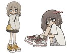 まんまるおめめがかわいい全身絵の単体を描きます ＋2000円で商用利用可！ブログや動画作成のワンポイントに♪ イメージ2