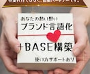 協働型ブランド言語化＋BASE構築します 作業代行ではなく、協働です。熱い想いを言語化→世界観に。 イメージ1