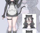 立ち絵(パーツ分け無し)描きます 立ち絵を描ききます!IRIAM等で配信をする方専用です。 イメージ1