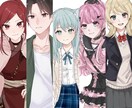 立ち絵・アイコン・1枚絵などの制作承ります TRPG用立ち絵やキャラデザからの制作可能です！ イメージ1