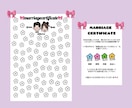 ゲスト参加型結婚証明書を作成してます ゲストにお花の色を塗っていただく結婚証明書です イメージ1