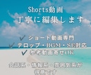 Shorts動画を丁寧に編集します 丁寧で見やすい動画編集を行います イメージ1