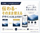AI画像を伝わるデザインに仕上げます 文字・配置・内容を整えCanva編集データで納品 イメージ1