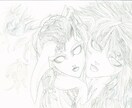 ダークテイストのイラスト・デザイン承ります ホラー／ダークファンタジー創作キャラや魔物／表紙や挿絵など イメージ6