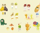 イラスト描きます 手描きタッチのほっこりイラストです。 イメージ1