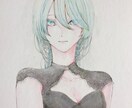 色紙にイラストを描きます 水彩色鉛筆の絵が欲しい人必見！ イメージ1