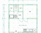 間取り図作成、手書き図面をCADでトレースします 低予算で間取り図作成、トレースさせていただきます！ イメージ1