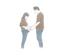 写真から線画イラストを作成します お子様や結婚式の記念やプレゼントにいかがですか？ イメージ6