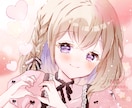 可愛いアイコンお届けします 癒される優しい色合いの女の子のアイコン描きます♡ イメージ3