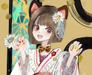 レトロモダンなイラスト、制作ます パッキとした色合いアニメ+絵本の様な絵柄です イメージ9