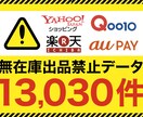 無在庫出品禁止データ13030件提供します Yahoo /Qoo10/ 楽天等のNG出品データを提供 イメージ1