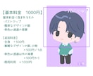 ファンシーなミニキャラで韓国風似顔絵描きます ◎かわいいイラスト◎インスタやLINE等のSNSアイコンに◎ イメージ2