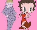 カートゥーンテイストイラスト（人物&動物）描きます 普通の大きさの人物キャラからちびキャラまで対応（似顔絵も可） イメージ2