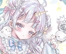 可愛いアイコンお描きします 可愛い女の子のアイコンを制作します！ イメージ1
