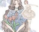 透明感のあるイラスト制作します ちゅるちゅると透明感のある可愛いイラストが得意です！ イメージ1