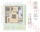 家具の購入前に、立体化してサイズ感わかります 部屋の大きさから家具のサイズイメージ化できます！ イメージ3