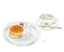 カフェなどの宣伝に使えるメニューイラストを描きます お店のメニューやPOP、SNS等で使えるイラスト作成します イメージ3