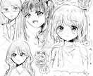 キャンバスに入る限り白黒イラスト詰め込んで描きます 色々なシチュエーション、表情をとにかく詰め込みます！ イメージ3