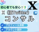X（旧Twitter）コンサルします 初心者からビジネスで使いたい方まで幅広く対応します！ イメージ1