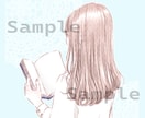 ふわっとやさしい好印象の後ろ姿イラストお描きします 女性に人気♪SNSやブログアイコン等におすすめです！ イメージ3