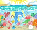 絵本風柔らかい手描きの一枚絵を描きます 表紙や挿絵、記念品やプレゼントにぴったりな絵本風イラストです イメージ4