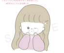 好感度 即アップ！お店のショップロゴ・広告承ります ゆるかわな世界観 ♡2,000人超から支持されるイラストです イメージ6