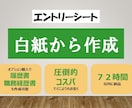 エントリーシート 白紙から作成します 新卒の方大歓迎！0からES作成承ります！ イメージ1