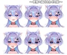 ハイクオリティなLive2dモデルを制作します キャラデザ～モデリングまで！！ イメージ6