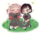 ミニキャラ、デフォルメキャラの制作をいたします かわいい用途に合わせて使えるデフォルメイラスト、SDイラスト イメージ3