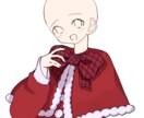 12/25まで！クリスマス用イラスト描きます クリスマスはもちろん、冬中使える立ち絵！ イメージ5