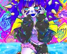 カラフルでキラキラなイラストを制作します SNSや動画などの活動用イラスト大歓迎！ イメージ3