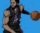 NBA選手のイラスト描きます お気に入りのNBA選手をクールに仕上げます！！ イメージ1