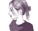 アイコン/名刺似顔絵　モノクロで柔らかく描きます 社員紹介での実績あり/＊実物より美しく仕げます＊ イメージ2