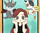 動物や人を描きます シンプルかつ丸みを帯びた人や動物をイラストを描きます。 イメージ1