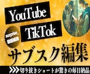 サブスク/ショート動画「30本編集」します 切り抜き動画＊チャンネルサポートおまかせ下さい！ イメージ1