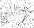 あなたのBL妄想描きます オリジナル作品のキャラデザ、理想のシチュなどを形にします✍ イメージ3